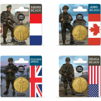  Prantsusmaa 1/4 euro UNC 2024 – D-DAY 80. aastapäev – Maandumine Normandias