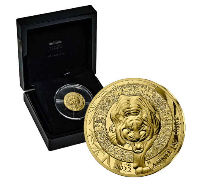 France 50 euro Gold coin Proof 2022 - Year of the Tiger