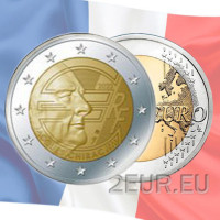 Prantsusmaa 2 euro UNC 2022 - 20 aastat eurot – Jacques Chirac