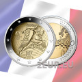 France 2 euro UNC 2021 - Summer Olympics Paris 2024 - Handover of the Olympic Flag