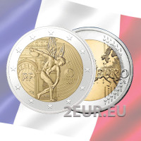 Prantsusmaa 2 euro UNC 2022 - 2024. aasta suveolümpiamängud Pariisis – Geenius