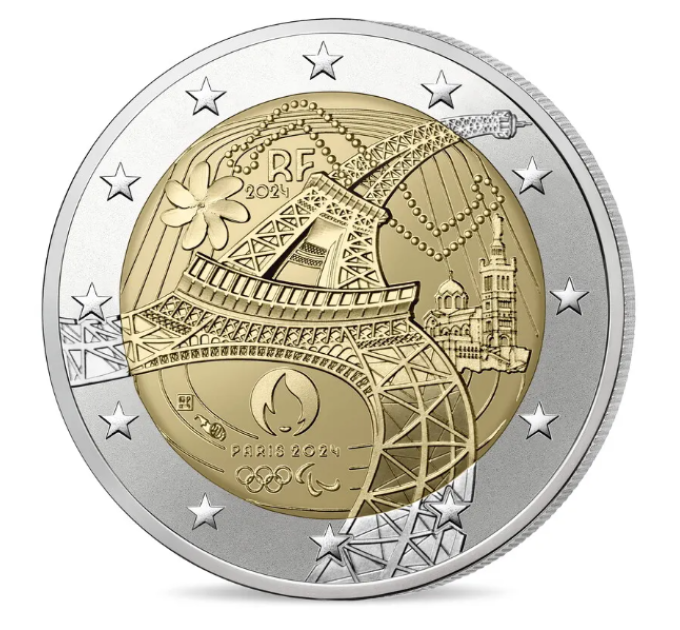 France 2 euro UNC 2024 - Olympic and Paralympic Games 2024 in Paris