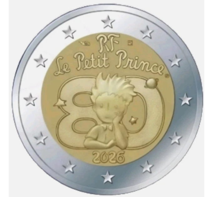 France 2 euro UNC 2026 - 80 years of The Little Prince