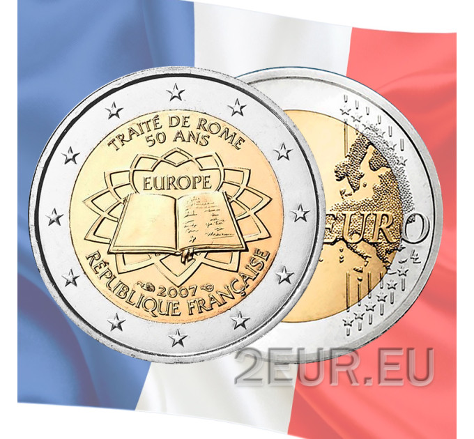 France 2 euro UNC 2007 - 50 Years Treaty of Rome