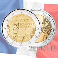 Prantsusmaa 2 euro UNC 2010 - 18. juuni 1940 apellatsiooni 70. aastapäev – Charles de Gaulle