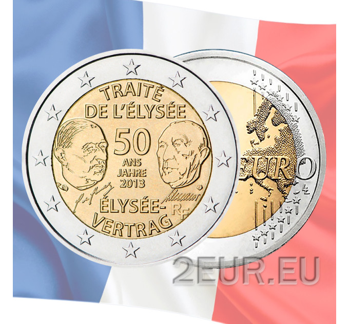 France 2 euro UNC 2013 - 50 Years of the Elysée Treaty