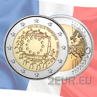 Prantsusmaa 2 euro UNC 2015 - ELi lipu 30. aastapäev