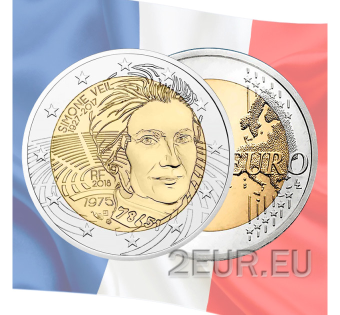 France 2 euro UNC 2018 - Simone Veil