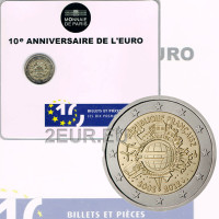 Prantsusmaa 2 eurot BU 2012 – 10 aastat euro sularaha