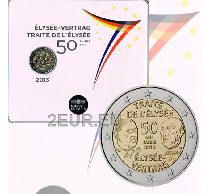 France 2 euro BU 2013 - 50 Years of the Elysée Treaty
