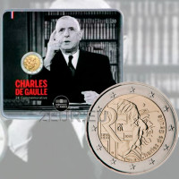 Prantsusmaa 2 eurot BU 2020 – Charles de Gaulle