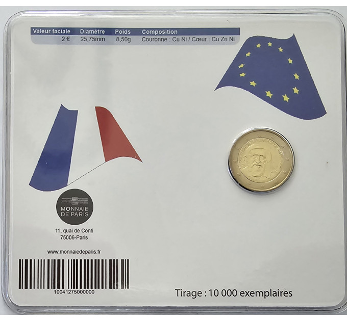 France 2 euro BU 2012 - 100th Anniversary of the Birth of Abbe Pierre