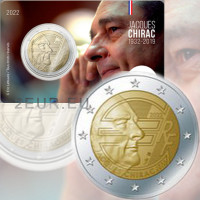 Prantsusmaa 2 eurot BU 2022 – Jacques Chirac