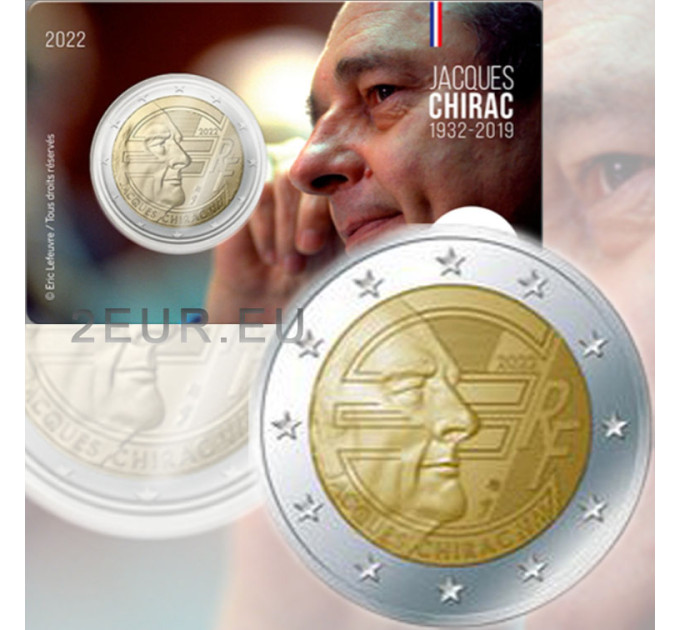 France 2 euro BU 2022 - Jacques Chirac