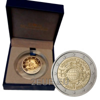 Prantsusmaa 2 eurot Proof 2012 – 10 aastat euro sularaha