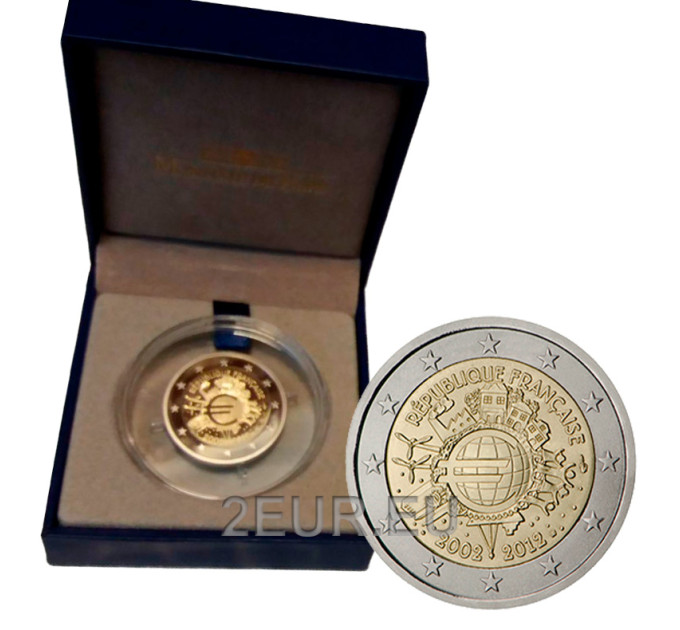 France 2 euro Proof 2012 - 10 Years of Euro Cash