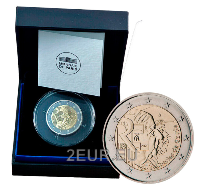 France 2 euro Proof 2020 - Charles de Gaulle