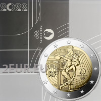 Prantsusmaa 2 eurot Proof 2022 – 2024. aasta Pariisi olümpiamängud – geenius
