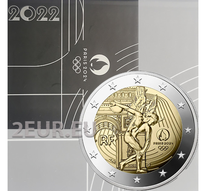 France 2 euro Proof 2022 - Paris 2024 Olympic Games - The Genius