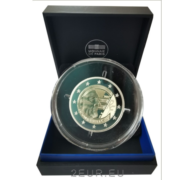 France 2 euro Proof 2022 - 20 Years of the Euro - Jacques Chirac
