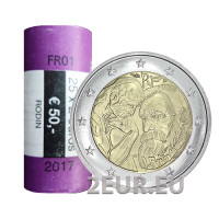Prantsusmaa 2 EURO RULL 2017 - Auguste Rodini 100. surma-aastapäev