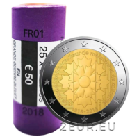 Prantsusmaa 2 EURO RULL 2018 - Prantsusmaa rukkilill