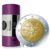 Prantsusmaa 2 EURO RULL 2022 - 20 aastat eurot – Jacques Chirac