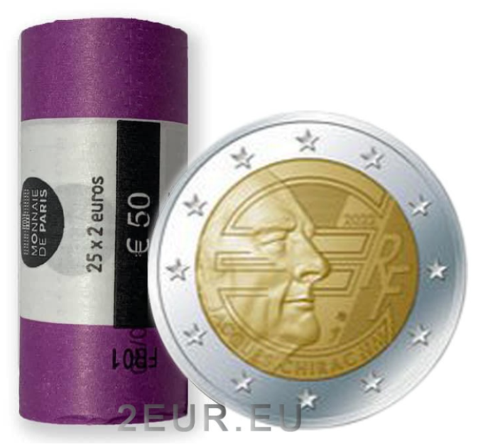 France 2 EURO ROLL 2022 - 20 Years of the Euro - Jacques Chirac