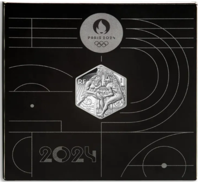 France 10 euro silver coin 2024 - 2024 Olympic Games in Paris - Hexagonal Hercules