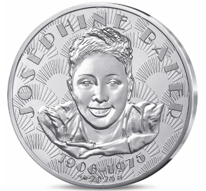France 10 euro silver coin 2025 - Josephine Baker