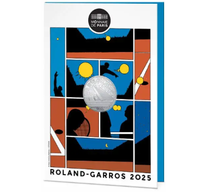 France 10 euro silver coin 2025 - Roland Garros