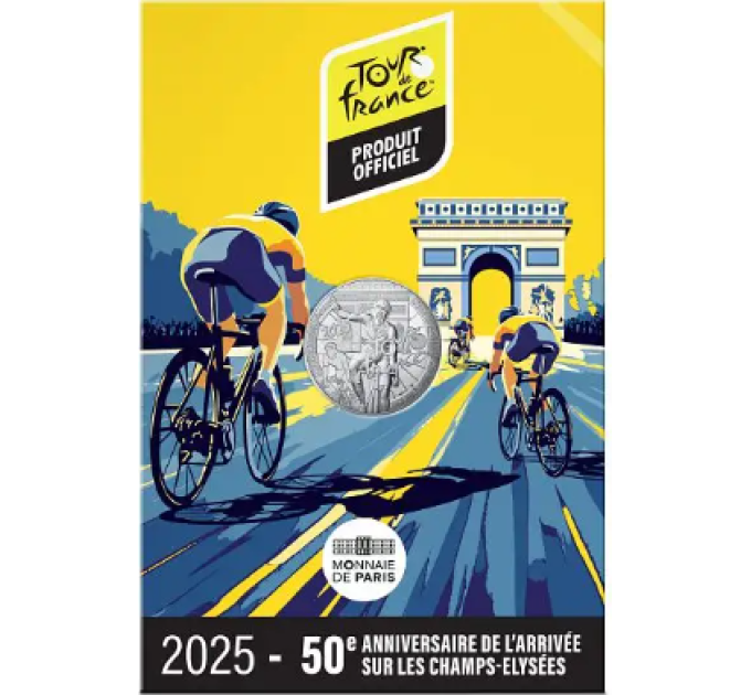 France 10 euro silver coin 2025 - Tour de France
