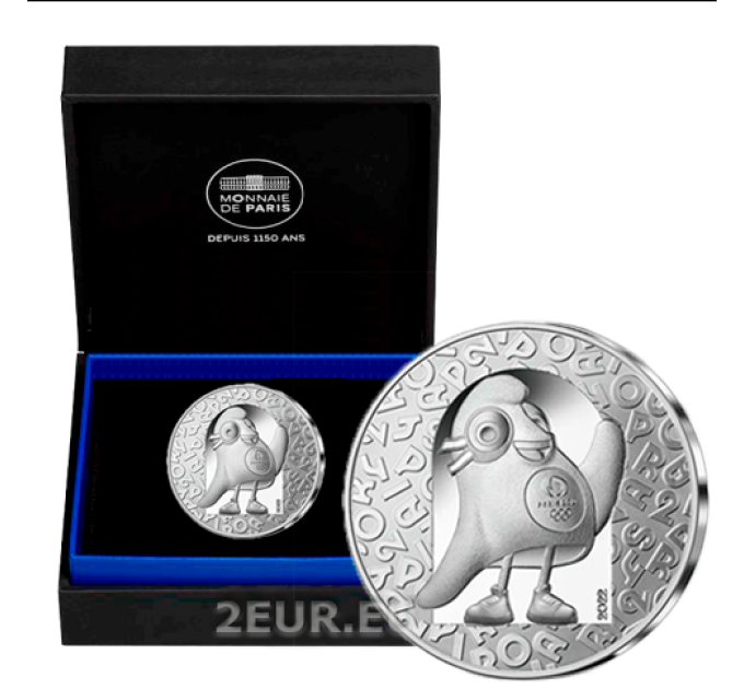 France 10 euro silver coin Proof 2022 - Olympic Games - Olympic Mascot