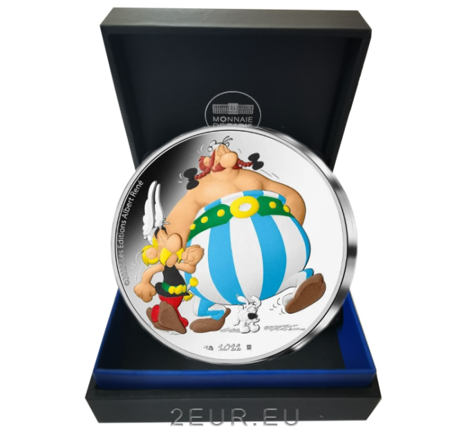 France 10 euro silver coin Proof 2022 - Asterix, Obelix and Idefix