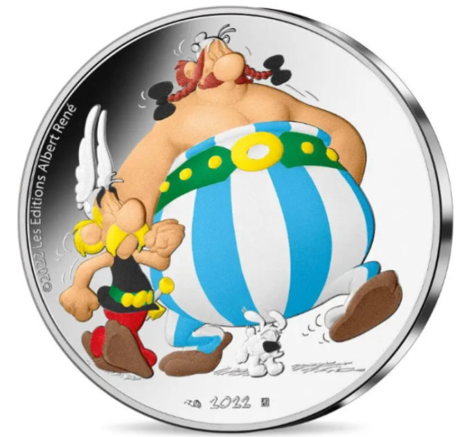 France 10 euro silver coin Proof 2022 - Asterix, Obelix and Idefix