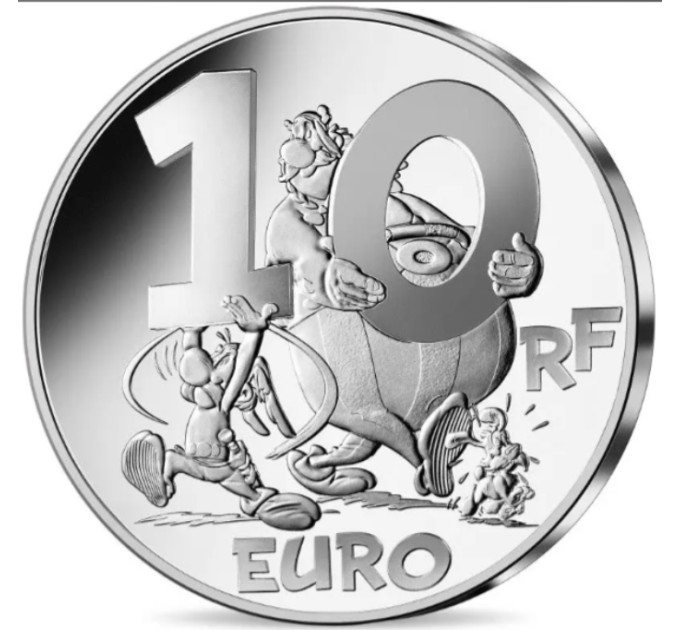 France 10 euro silver coin Proof 2022 - Asterix, Obelix and Idefix