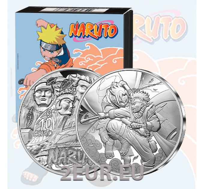 France 10 euro silver coin Proof 2023 - Naruto and Sasuke