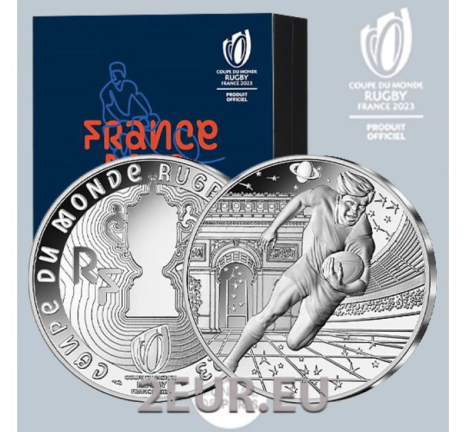 France 10 euro silver coin Proof 2023 - Rugby World Cup France