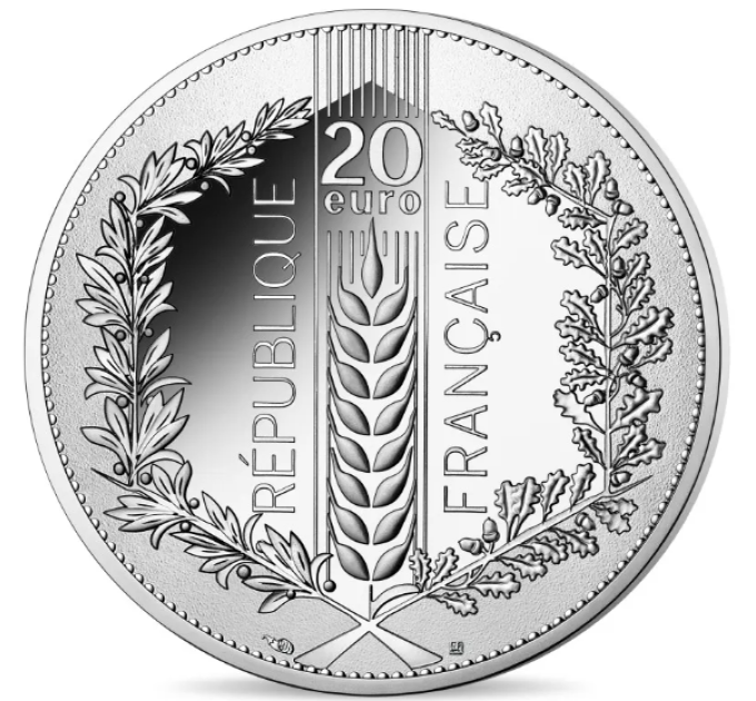 France 20 euro silver coin 2022 - Nature of France - The Wheat