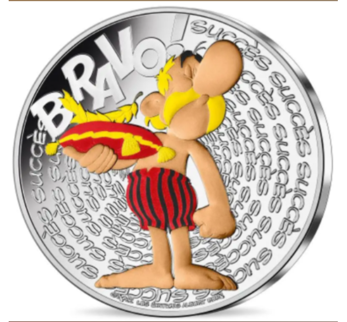 France 50 euro silver coin 2022 - Asterix - Bravo - Success