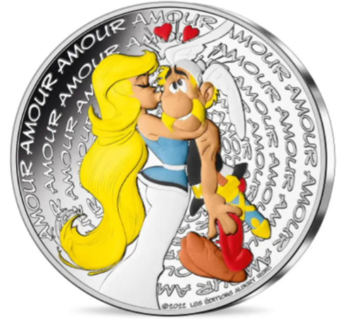 France 50 euro silver coin 2022 - Asterix - Love