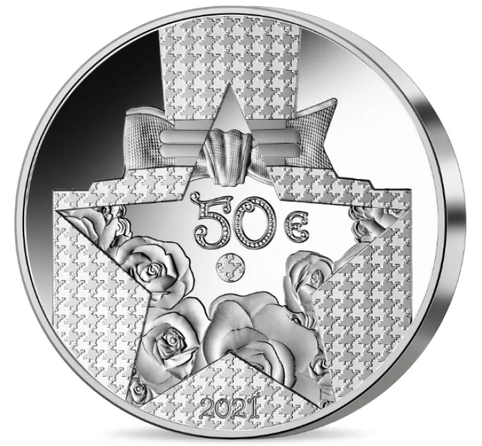 France 50 euro silver coin Proof 2021 - French Excellence - Dior