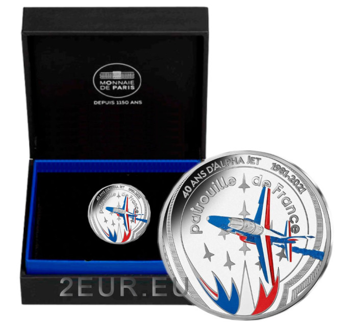 France 10 euro silver coin Proof 2021 - Alpha Jet