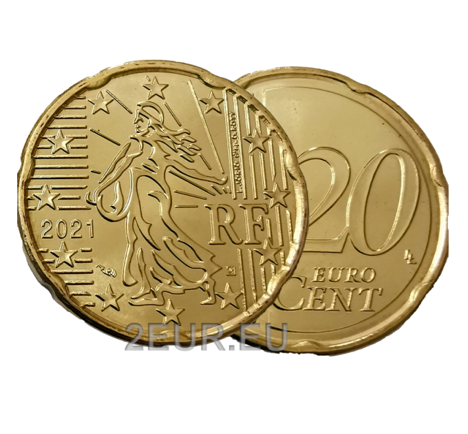 France 20 cent UNC 2021