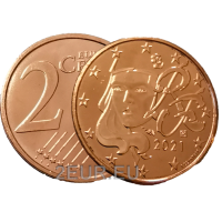 Prantsusmaa 2 senti UNC 2021