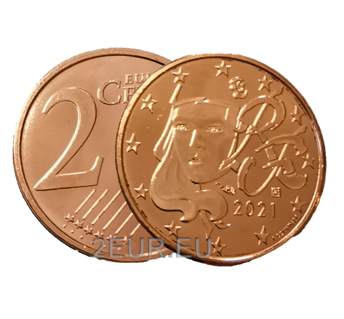 France 2 cent UNC 2021