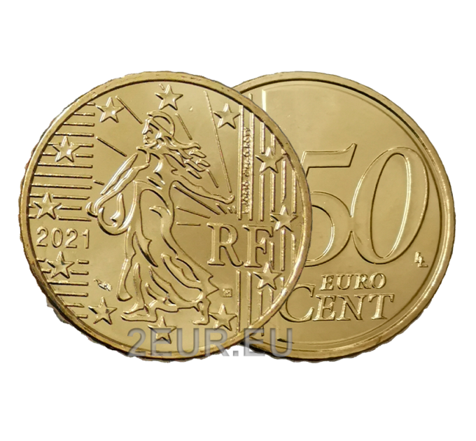 France 50 cent UNC 2021