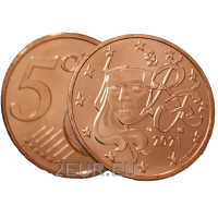 Prantsusmaa 5 senti UNC 2021