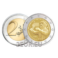 Kreeka 2 eurot UNC 2025 – 100 aastat Mikis Theodorakise sünnist