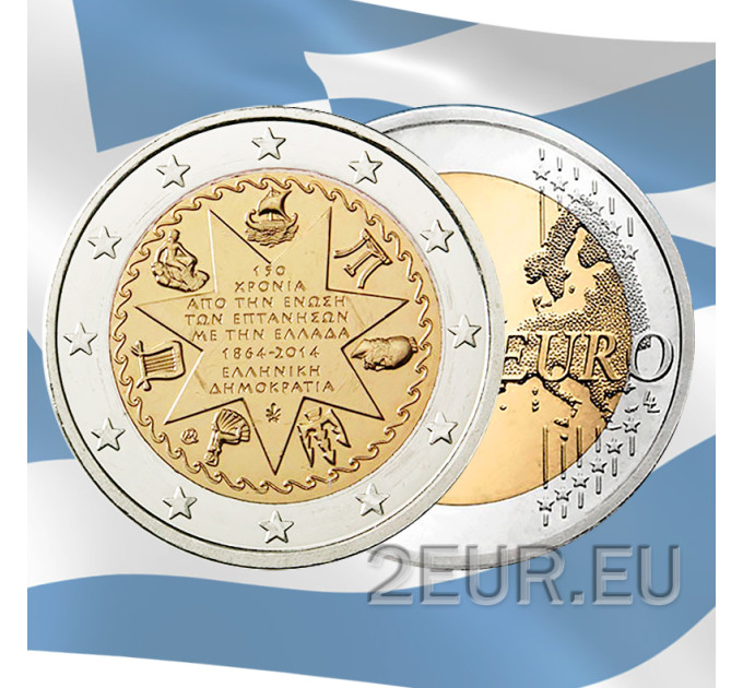 Greece 2 euro UNC 2014/2 - 150th Anniversary of the Union of the Ionian Islands with Greece